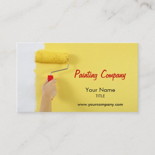 painting company / painter / interior designer business cards