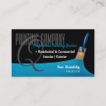 Painting Company | Professional Sky Blue Business Card at Zazzle