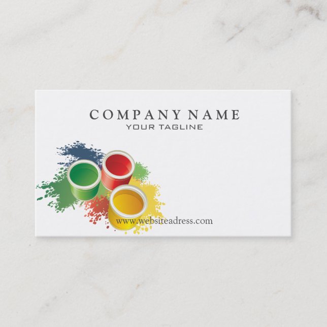 Painting Contractor Business Card (Front)