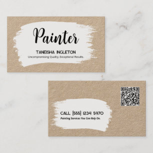 Painting Custom QR Business Card