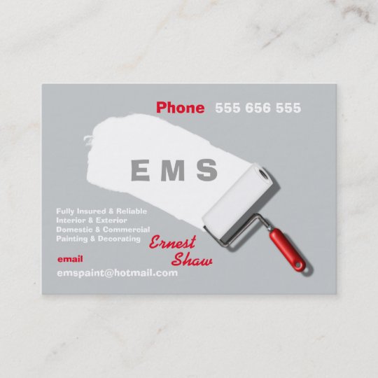 Painting & Decorating Business Business Card | Zazzle.com