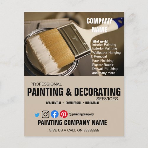PAINTING  DECORATING flyer