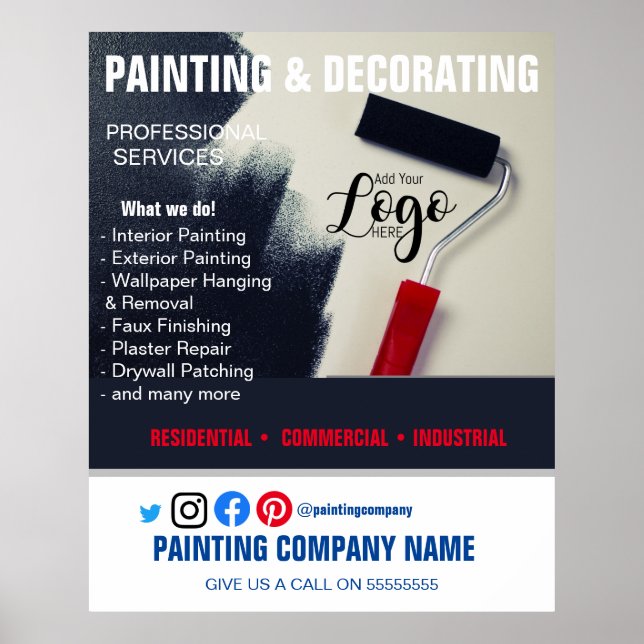 PAINTING & DECORATING flyer Poster (Front)