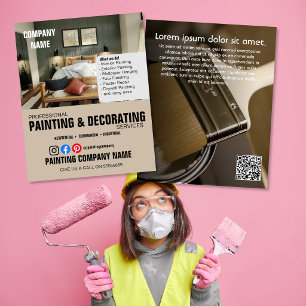 PAINTING & DECORATING interior designer Flyer