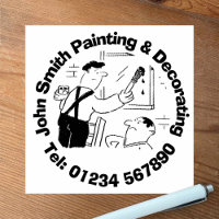 Painting & Decorating Services Rubber Stamp