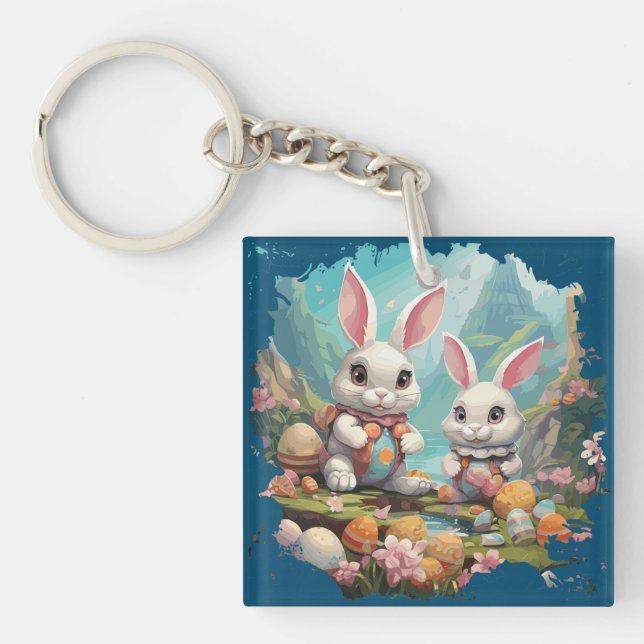 Painting Easter Keychain (Front)