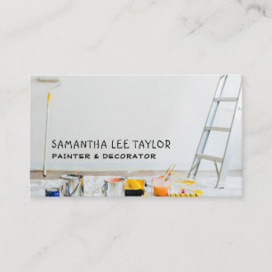 Painting Equipment, Painter & Decorator Business Card
