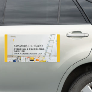 Painting Equipment, Painter & Decorator Car Magnet