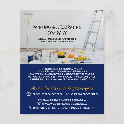 Painting Equipment Painter  Decorator Flyer