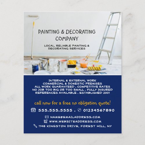 Painting Equipment Painter  Decorator Flyer