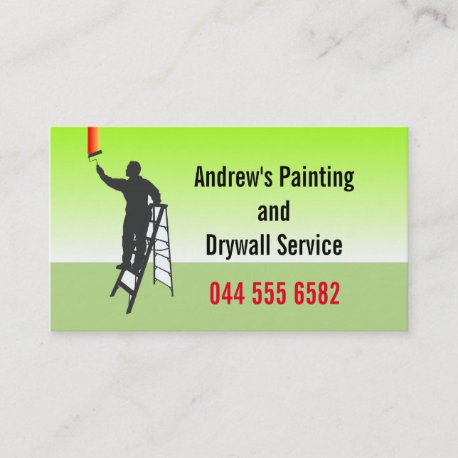Painting Expert Colorful Fantastic Perfect Design Business Card (Front)