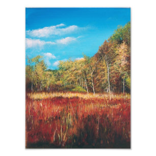 Painting - Fall Art Michigan Trail Photo Print