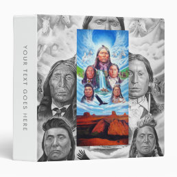 Painting Famous Indian Chiefs Native Americans 3 Ring Binder