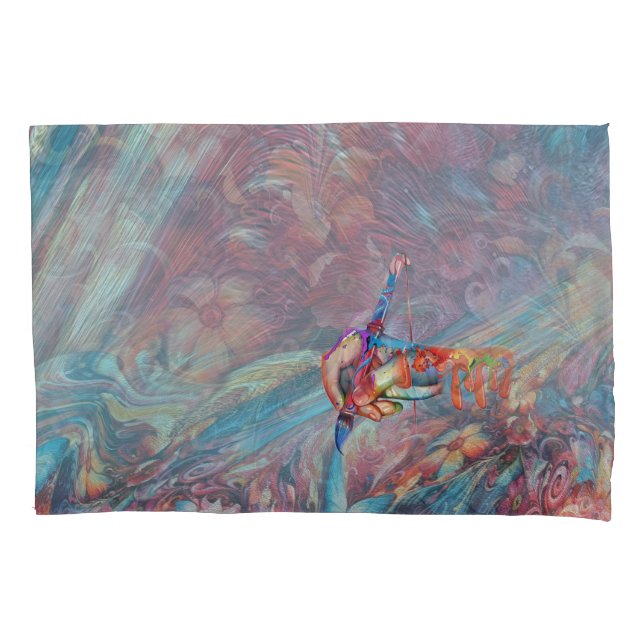 Painting Fantasy Flowers expressing nature Pillow Case (Front)