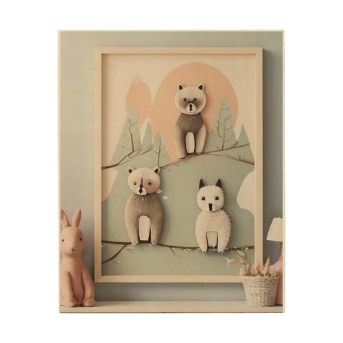 painting for childrenâs rooms  wood wall art