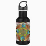 Painting - Fractal Art Stainless Steel Water Bottle