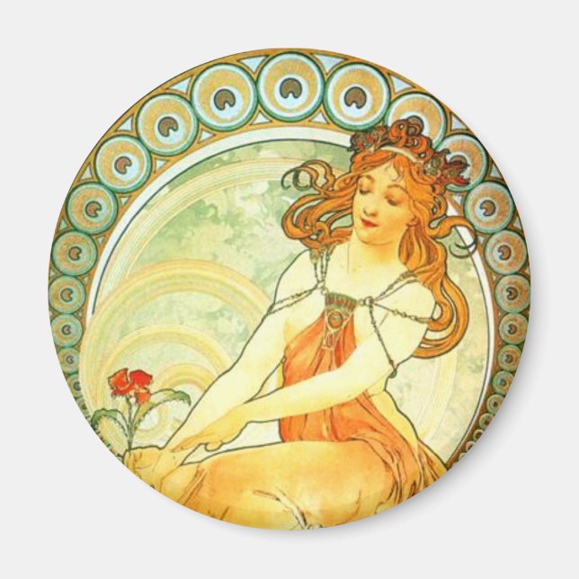 Painting. From The Arts Series by Mucha Magnet (Front)