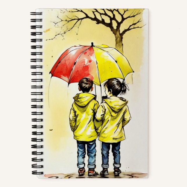 painting full of love of teen and young age notebook (Front)