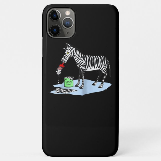 Painting | Funny Cartoon Zebra Painting Case-Mate iPhone Case (Back)