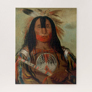 PAINTING GEORGE CATLIN BUFFALO BULL'S BACK FAT JIGSAW PUZZLE
