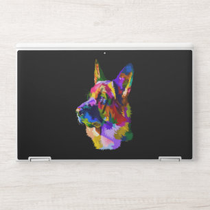 Painting German Shepherd Painting Art Pet Dog Mom HP Laptop Skin