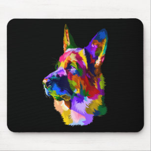 Painting German Shepherd Painting Art Pet Dog Mom Mouse Pad