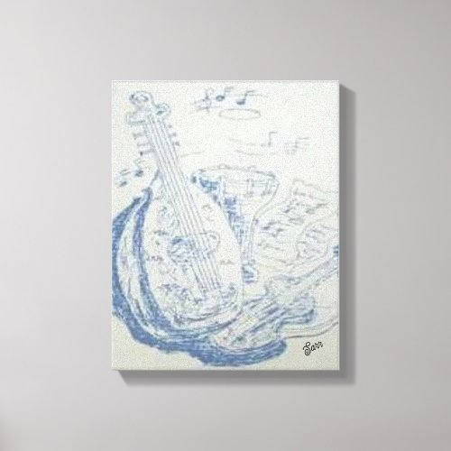 Painting  Greek Instruments Canvas Print