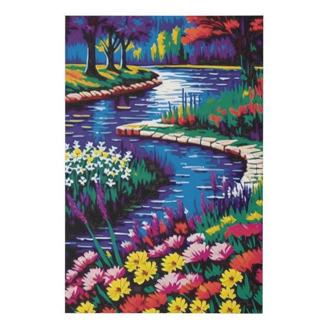 painting in expressionism № 2 in collection faux canvas print (Front)