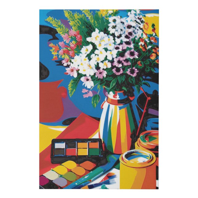 painting in expressionism  № 7 in collection faux canvas print (Front)