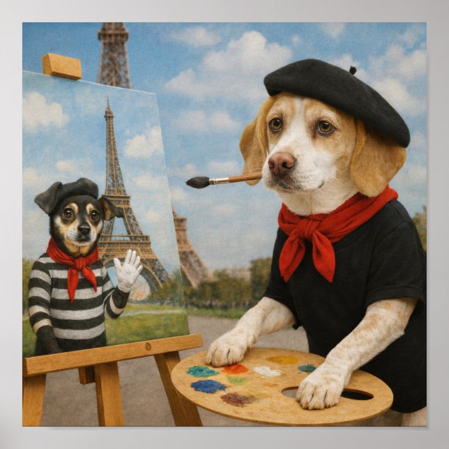 "Painting in Paris" Poster (Front)