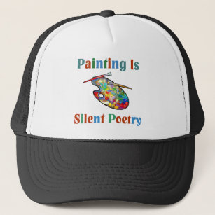 Painting is Silent Poetry Trucker Hat