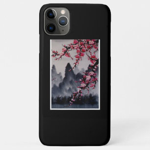Painting   Japanese Art Cherry Blossom Mountain iPhone 11 Pro Max Case