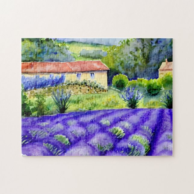 Painting Lavender fields  Jigsaw Puzzle (Horizontal)