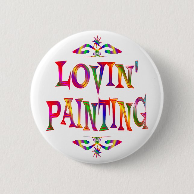 Painting Lover Button (Front)