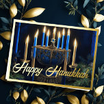Painting Menorah Happy Hanukkah Holiday Card<br><div class="desc">Holiday themed items designed by Umua. Printed and shipped by Zazzle or their affiliates.</div>