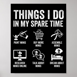 Painting Miniatures Tabletop Wargame Board Games E Poster