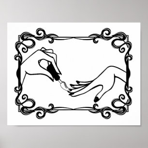 Painting Nail Polish is an Art Poster