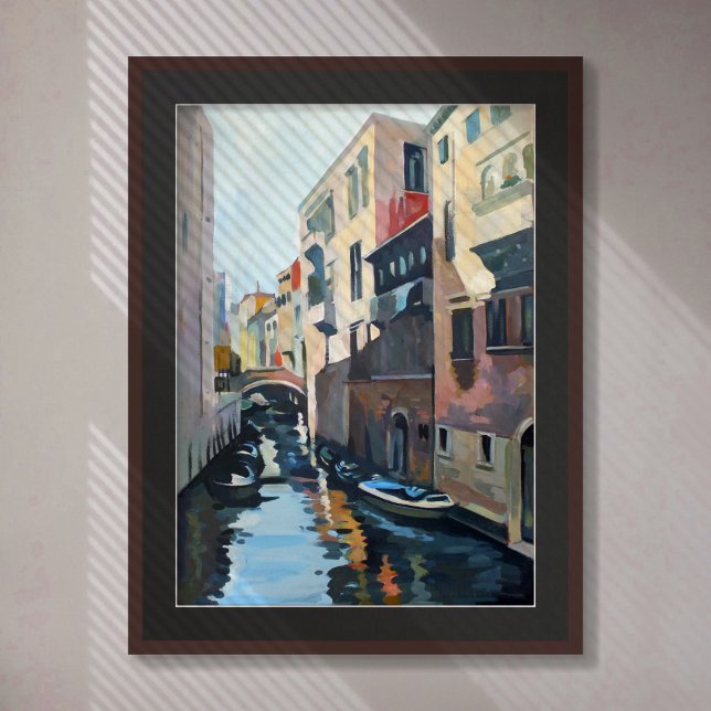 Painting of a canal from Venice, Italy Poster (Creator Uploaded)