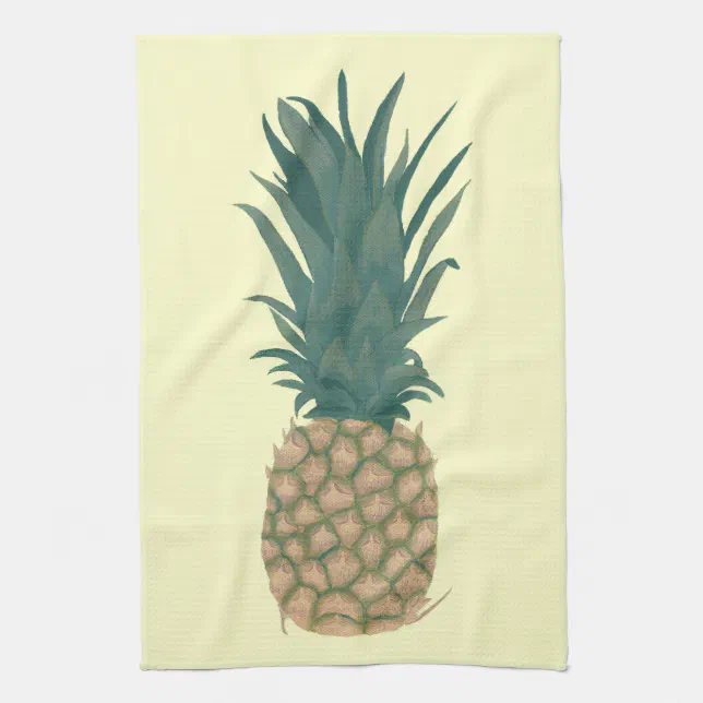 Painting of a fresh Pineapple Kitchen Towels Zazzle