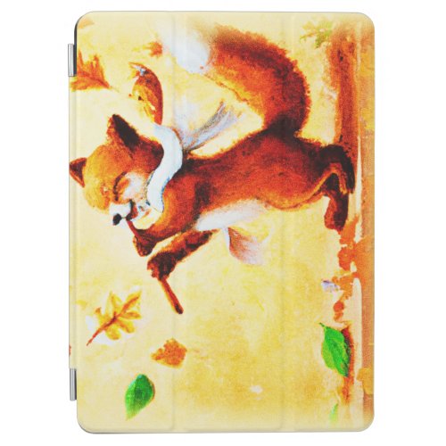 Painting Of a Happy Singing Red Fox Buy Now iPad Air Cover