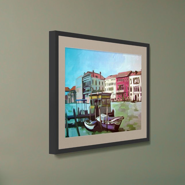 Painting of a Vaporetto Station - Venice, Italy Poster (Creator Uploaded)