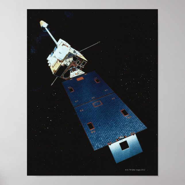 Painting of a Weather Satellite Poster (Front)
