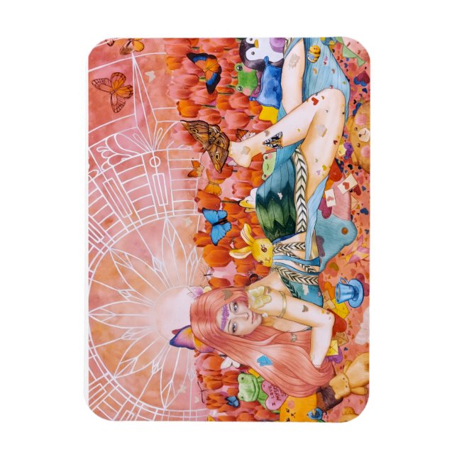 Painting of a woman title: The Afternoon Magnet (Vertical)