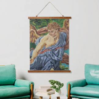 painting of an angel hanging tapestry