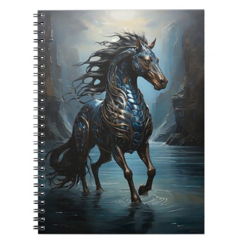 Painting of an Iron Horse Notebook