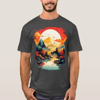 Painting Of Asian Landscape T-Shirt
