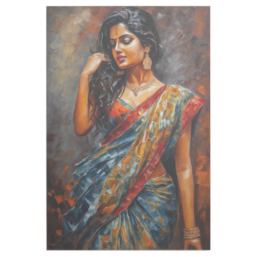 Painting Of Attractive Indian Female  Gallery Wrap