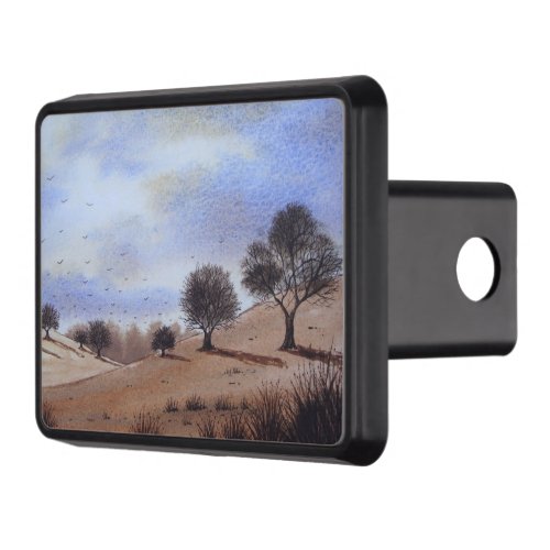 painting of autumn landscape scenic trees hitch cover