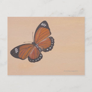 Painting of butterfly postcard