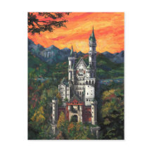 Painting of Castle Schloss Neuschwanstein